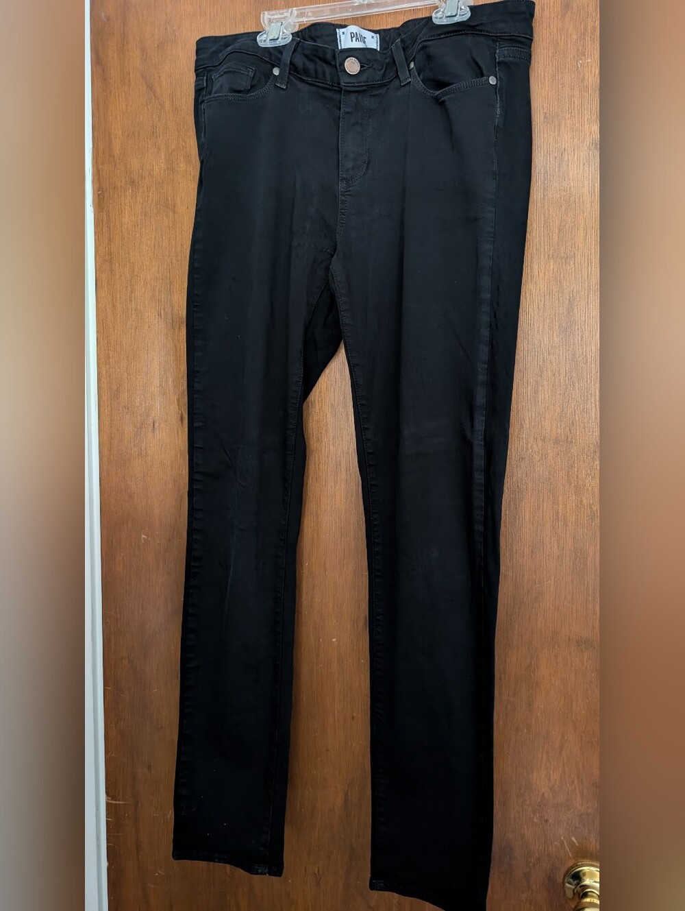 PAIGE Black High-Rise Skyline Skinny Jeans Women's 32